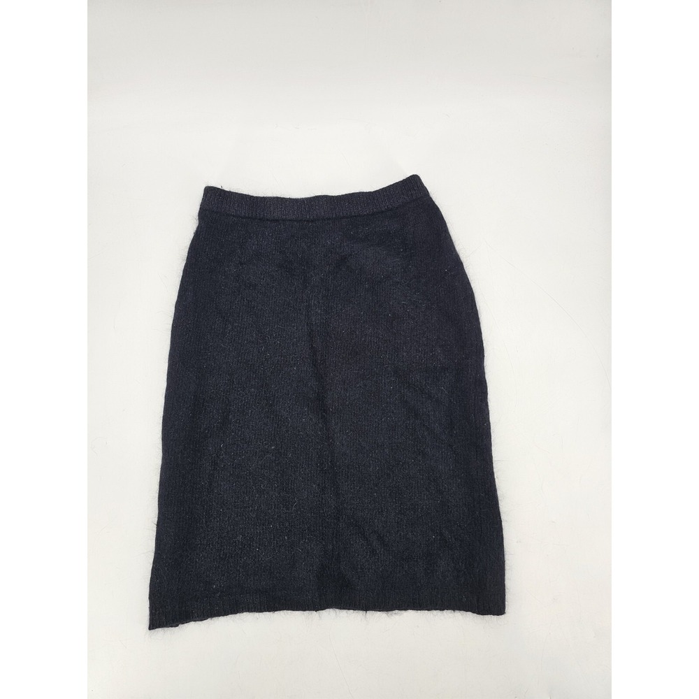 Vintage I B Diffusion Sweater Skirt Size Medium Black Angora
